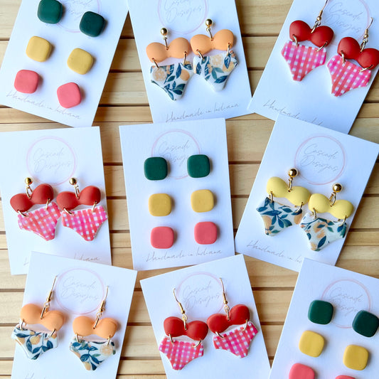 The Bikini Citrus | Swimsuit Clay Earrings