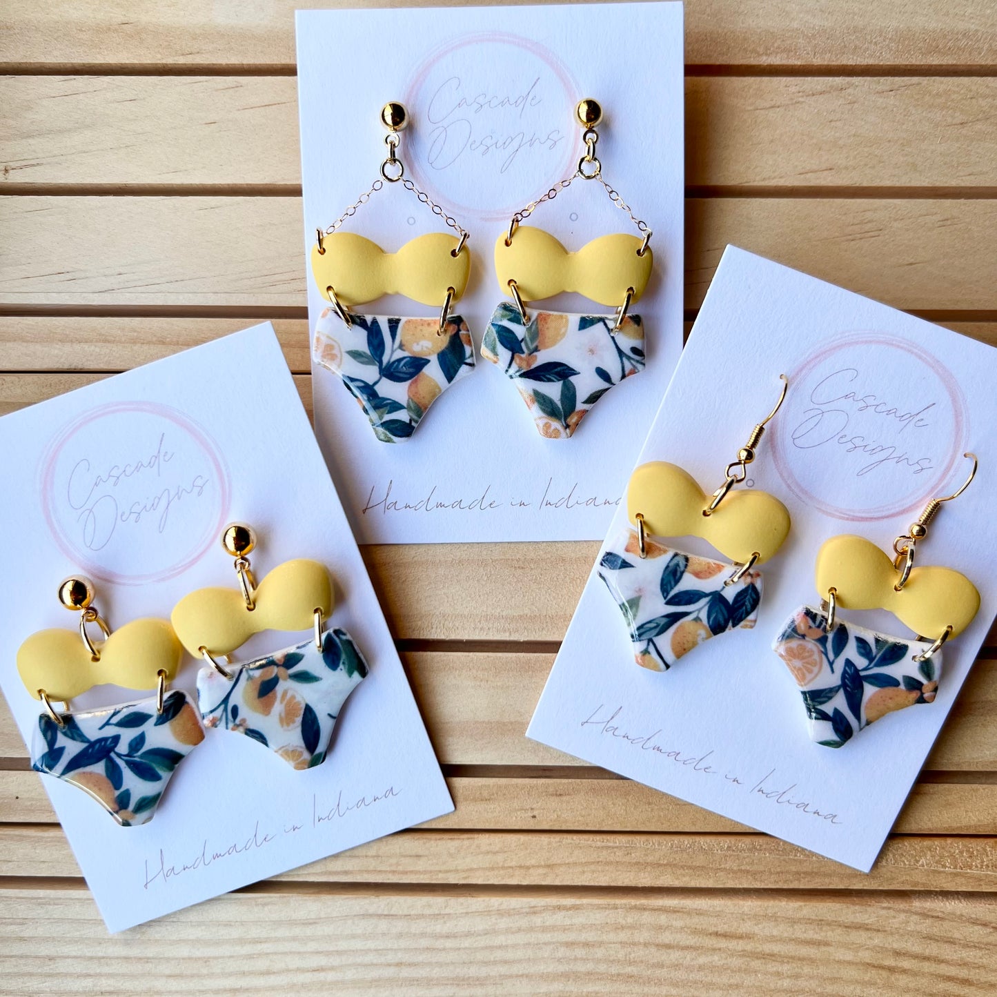 The Bikini Citrus | Swimsuit Clay Earrings