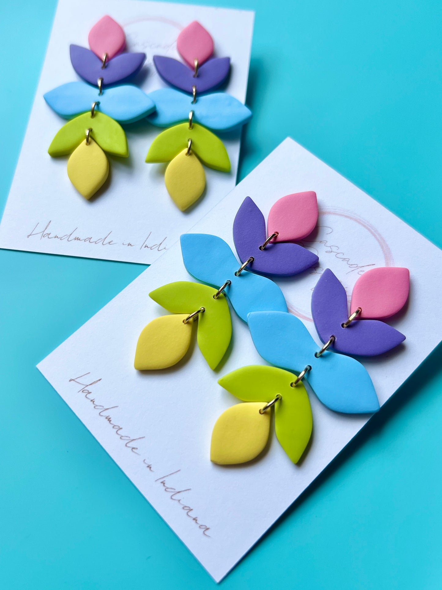 The June | Rainbow Vine Clay Earrings