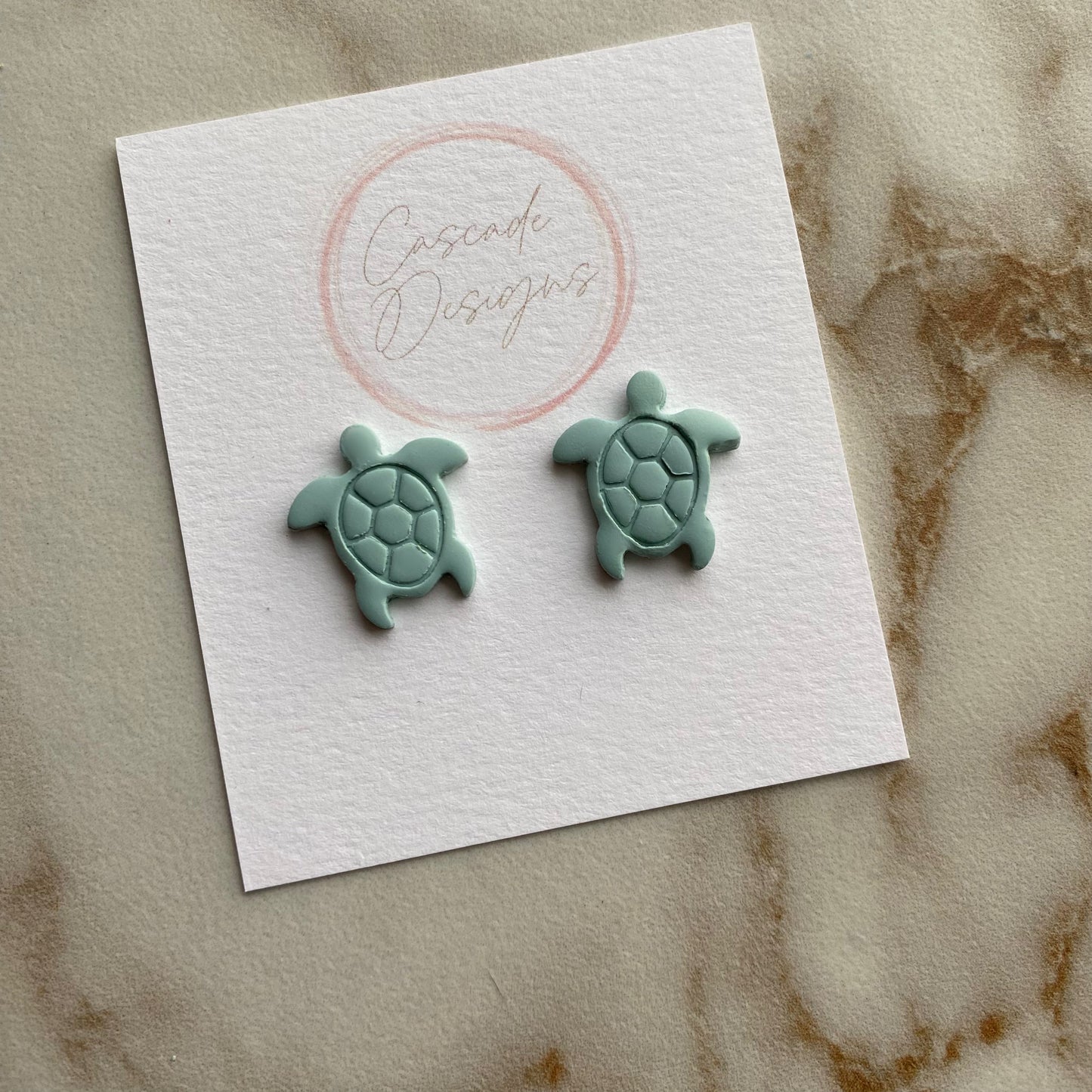 The Marina | Shell and Turtle Clay Earrings
