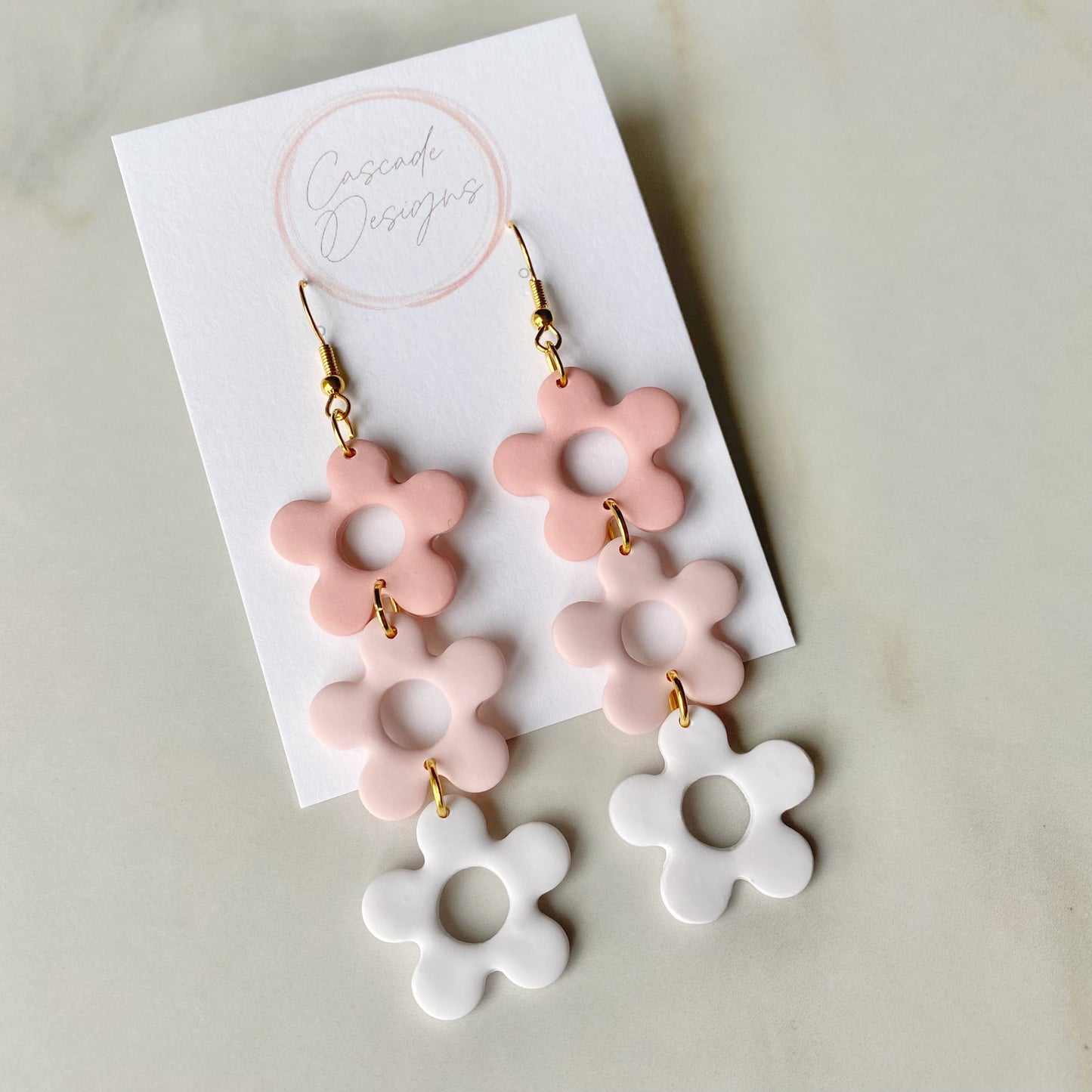 The Izzy Triple | Flower Clay Earrings