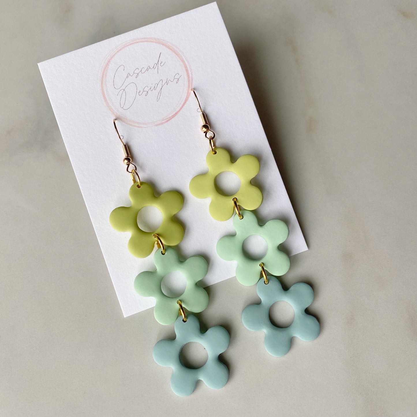 The Izzy Triple | Flower Clay Earrings