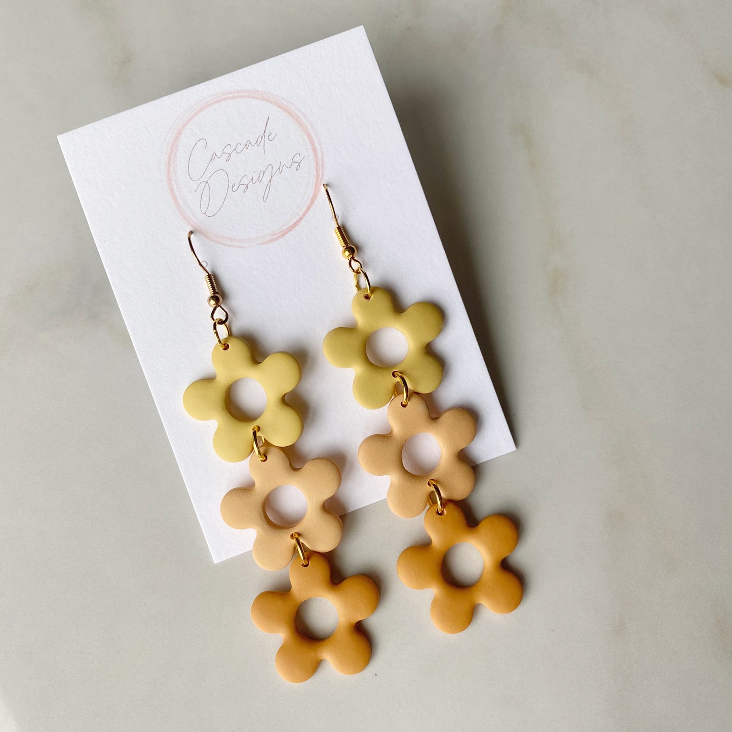 The Izzy Triple | Flower Clay Earrings