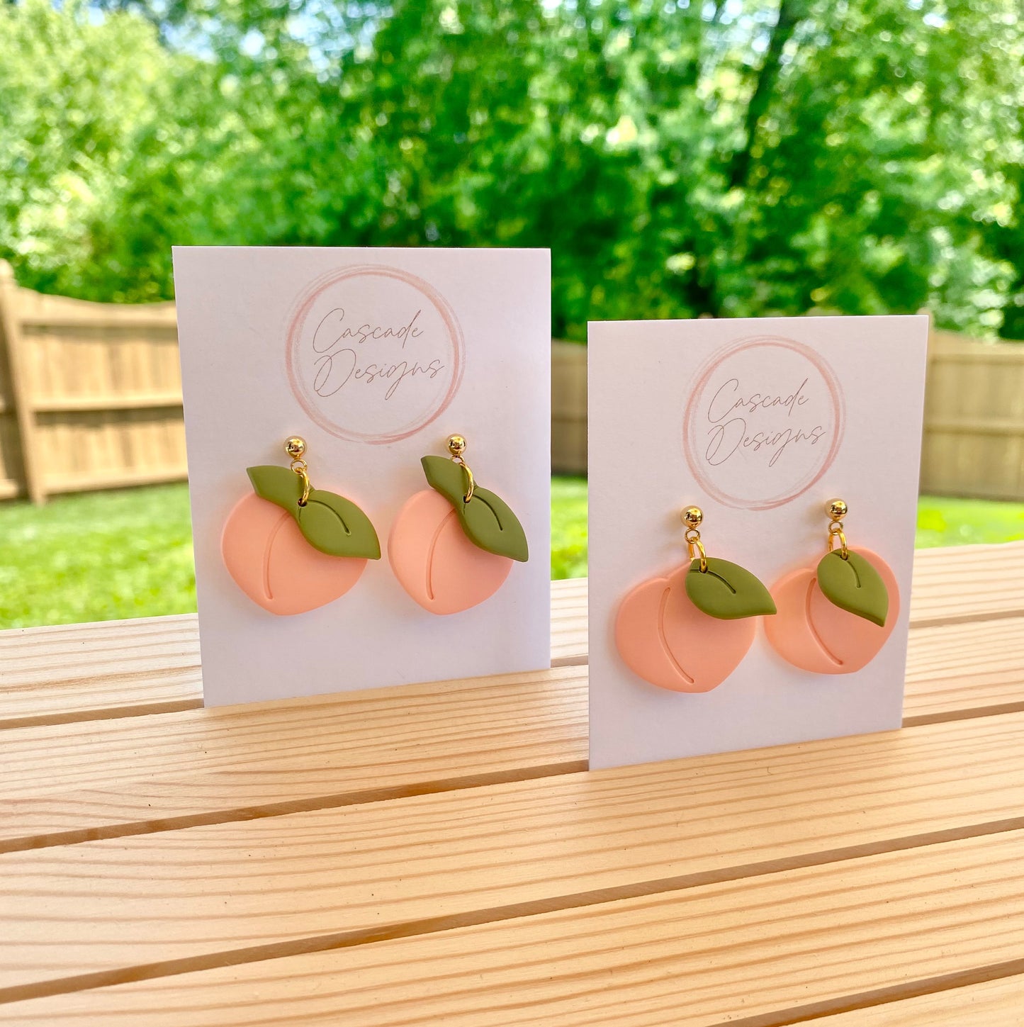The Georgia | Peach Clay Earrings