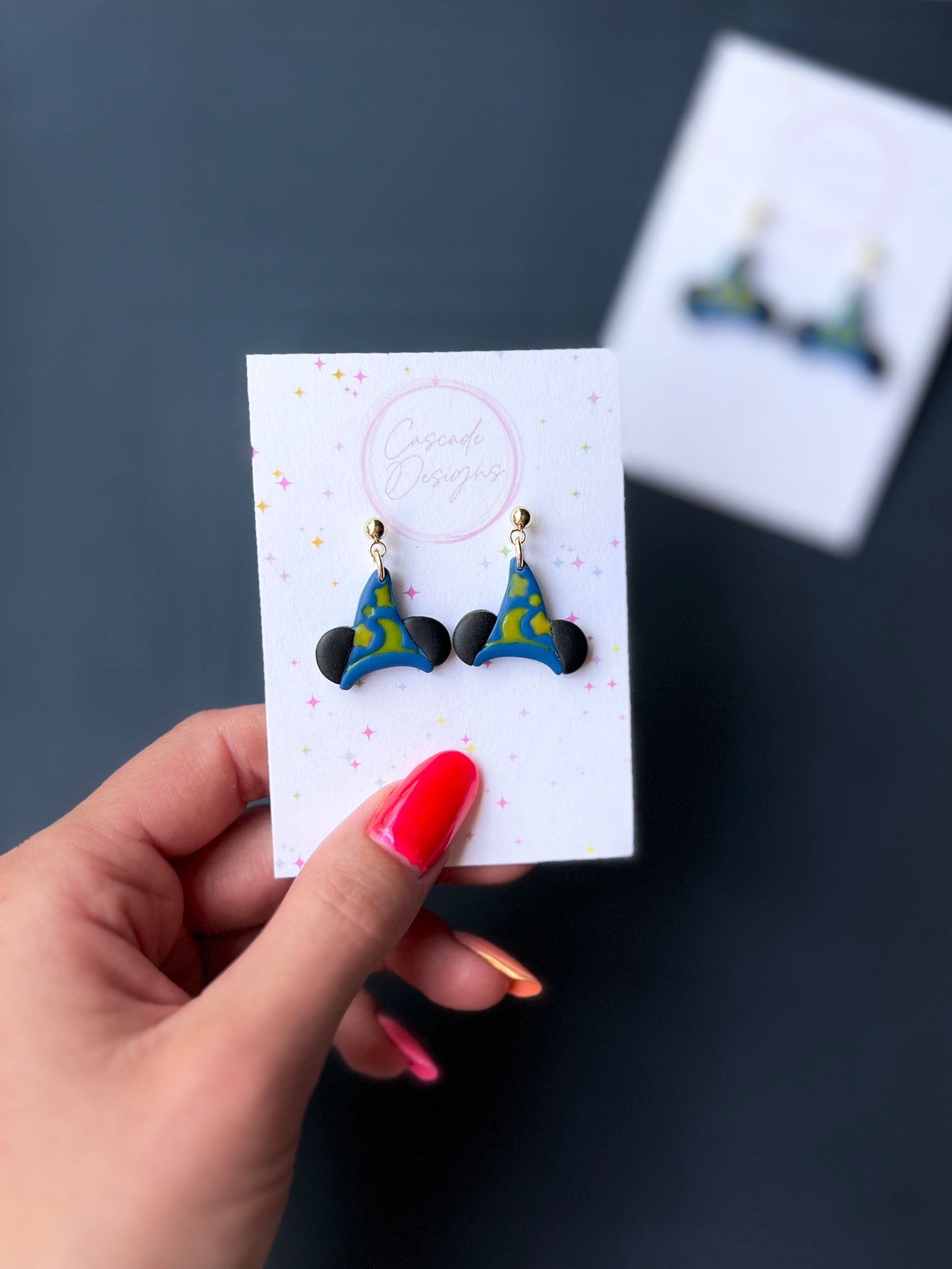 The Sorcerer's Hat | Magical Wizard Hat Earrings