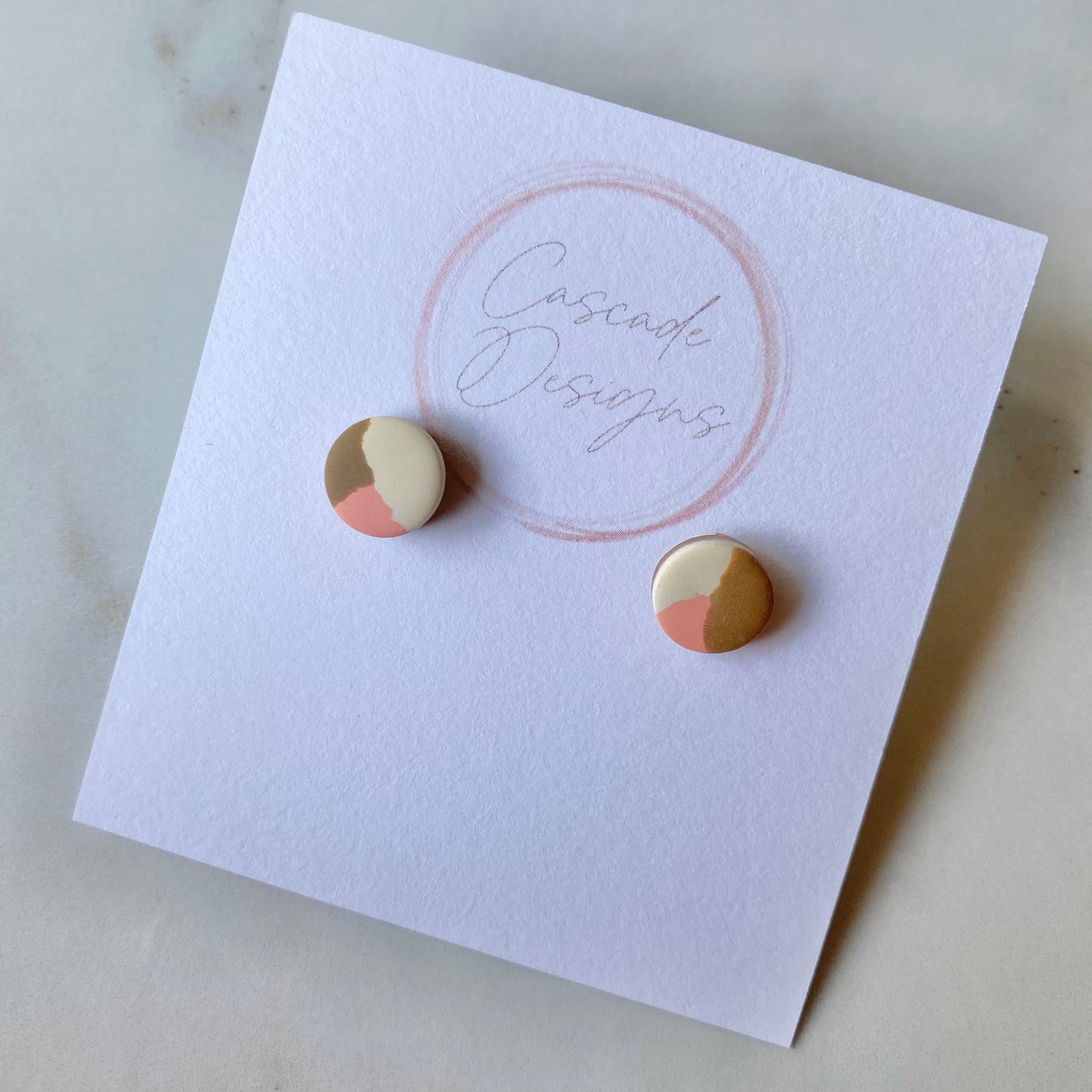 The Kayli | Circle Mosaic Stud Earrings