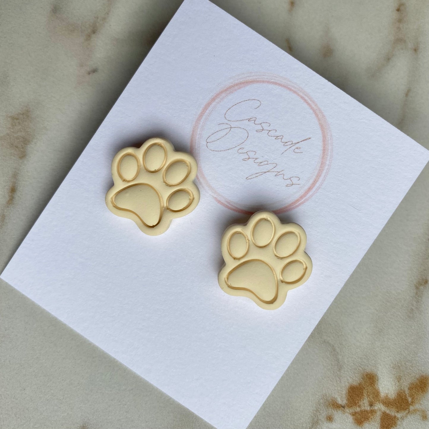 The Mama & Dog Mama | Mama and Pawprint Clay Earrings