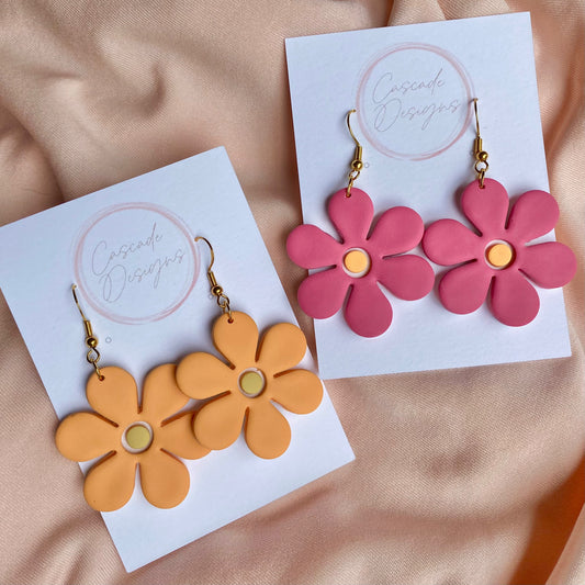 The Farrah | Flower Clay Earrings