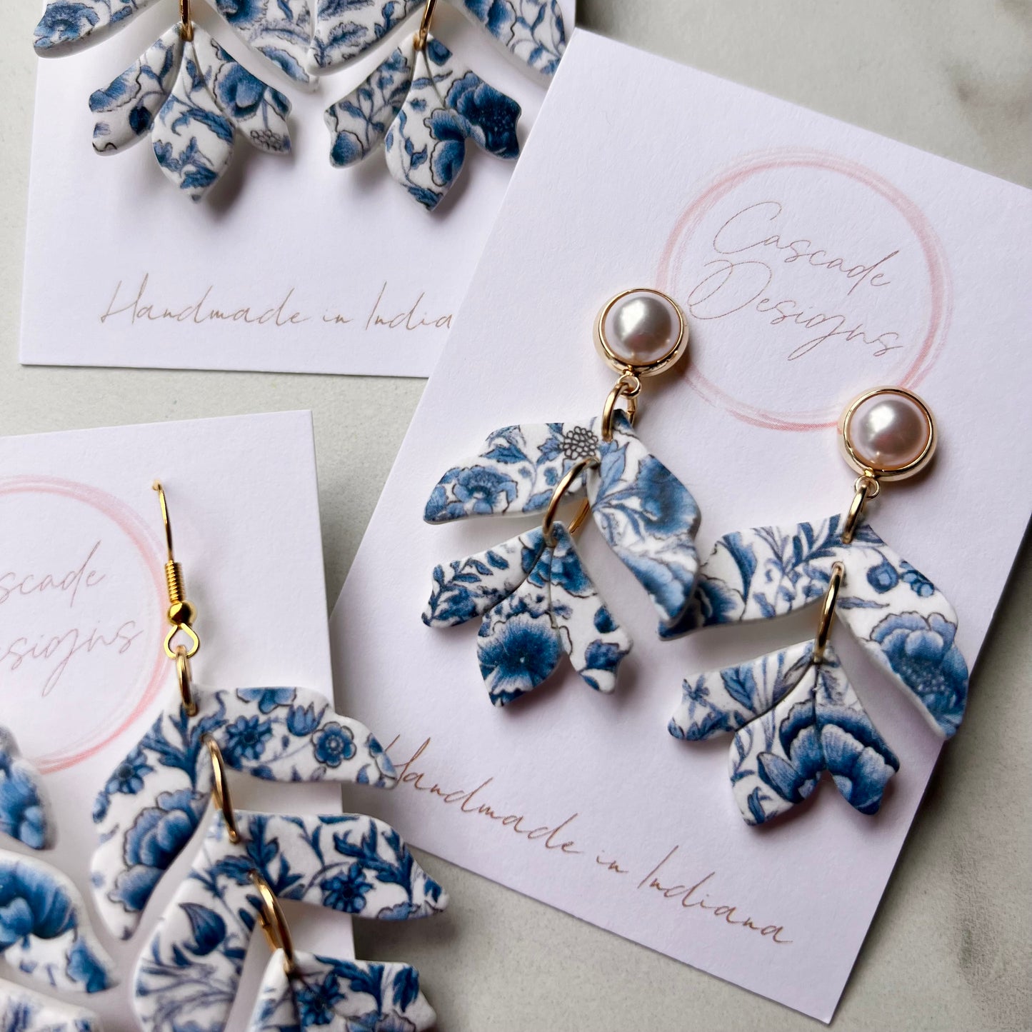 The Claire | Botanical Bloom Clay Earrings