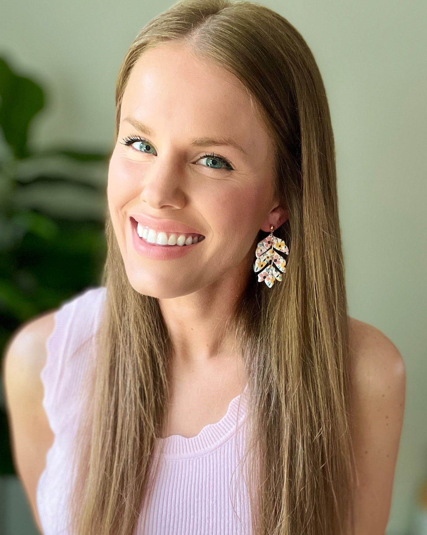 The Chloe | Botanical Bloom Clay Earrings