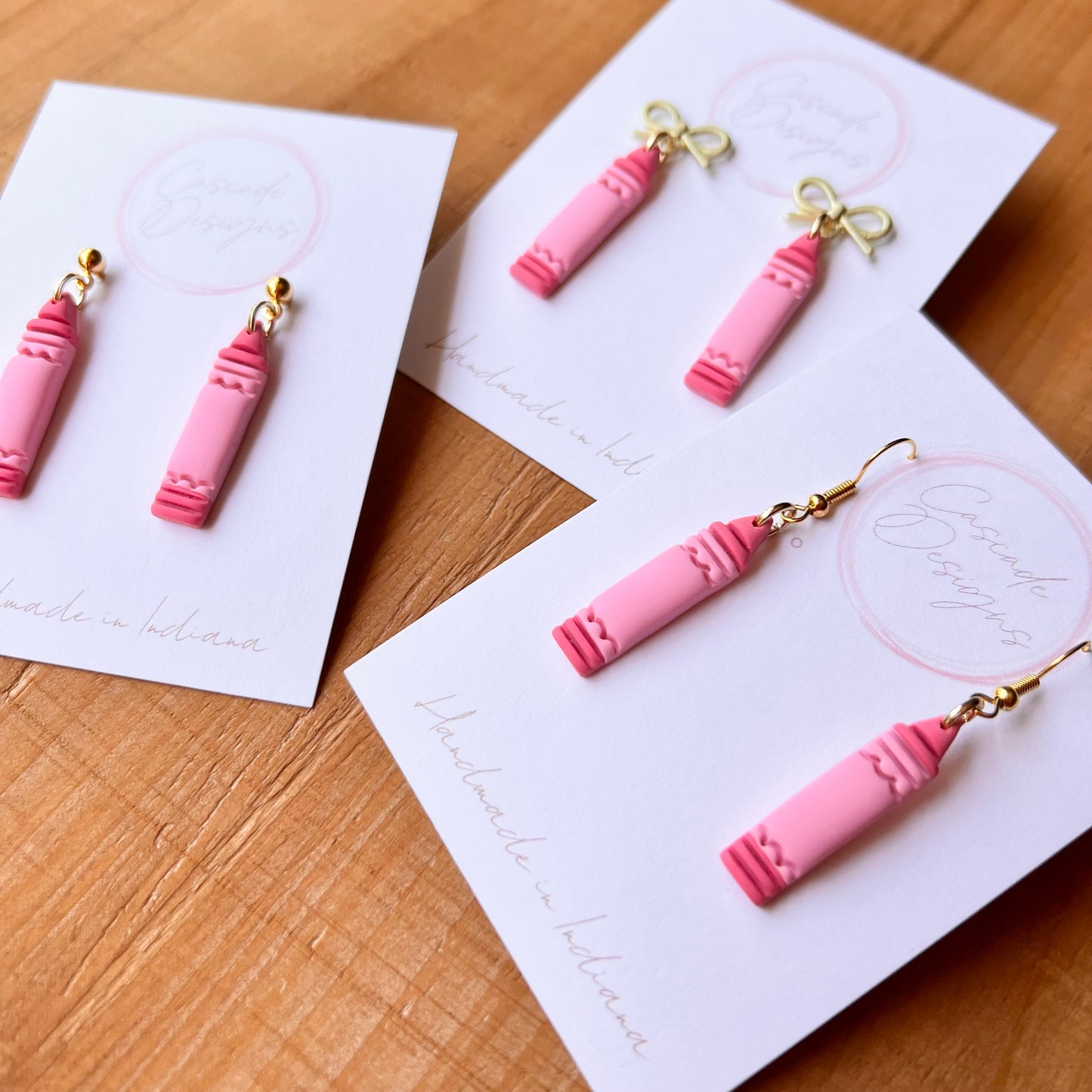 The Scribble | Pencil Clay Earrings