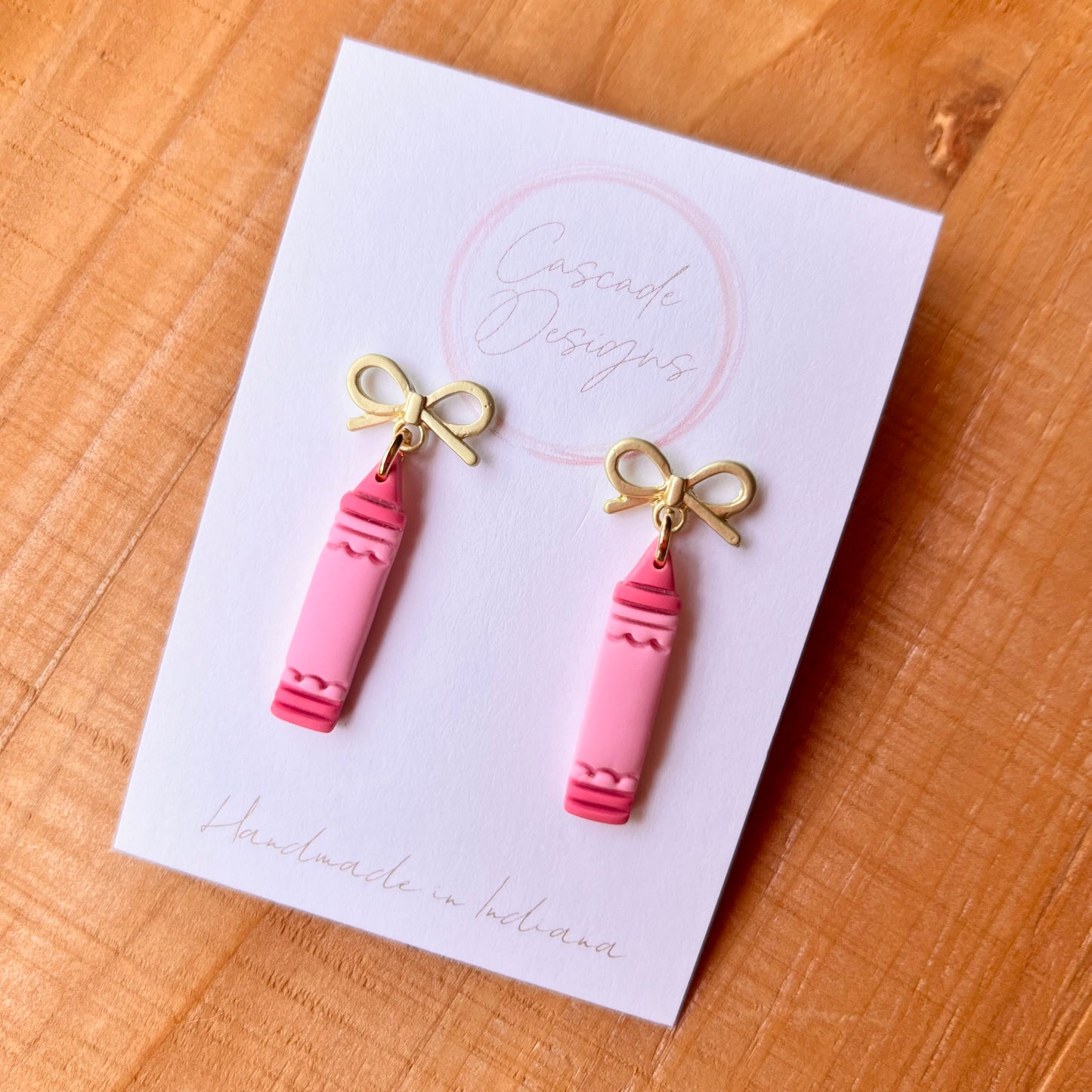 The Scribble | Pencil Clay Earrings