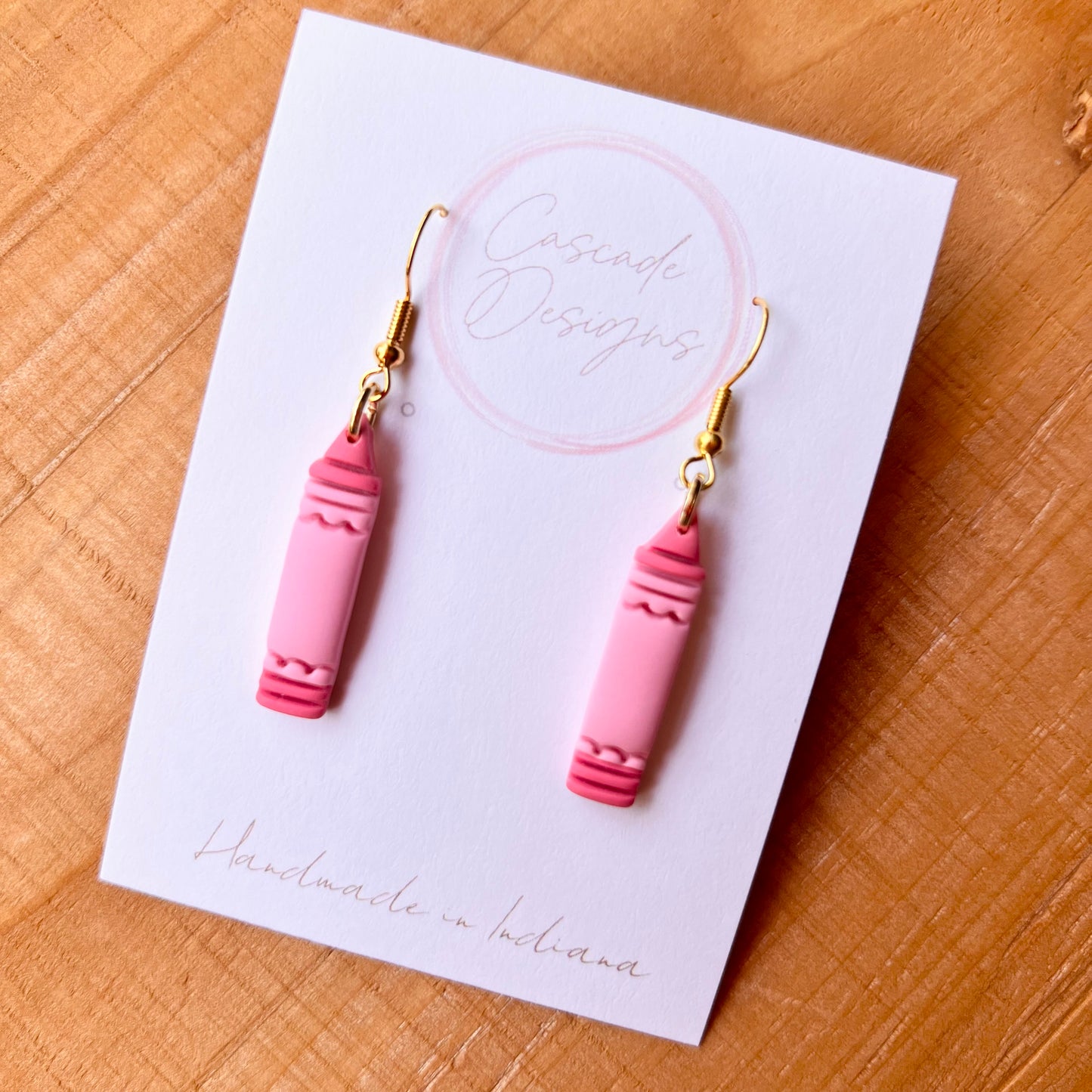 The Scribble | Pencil Clay Earrings