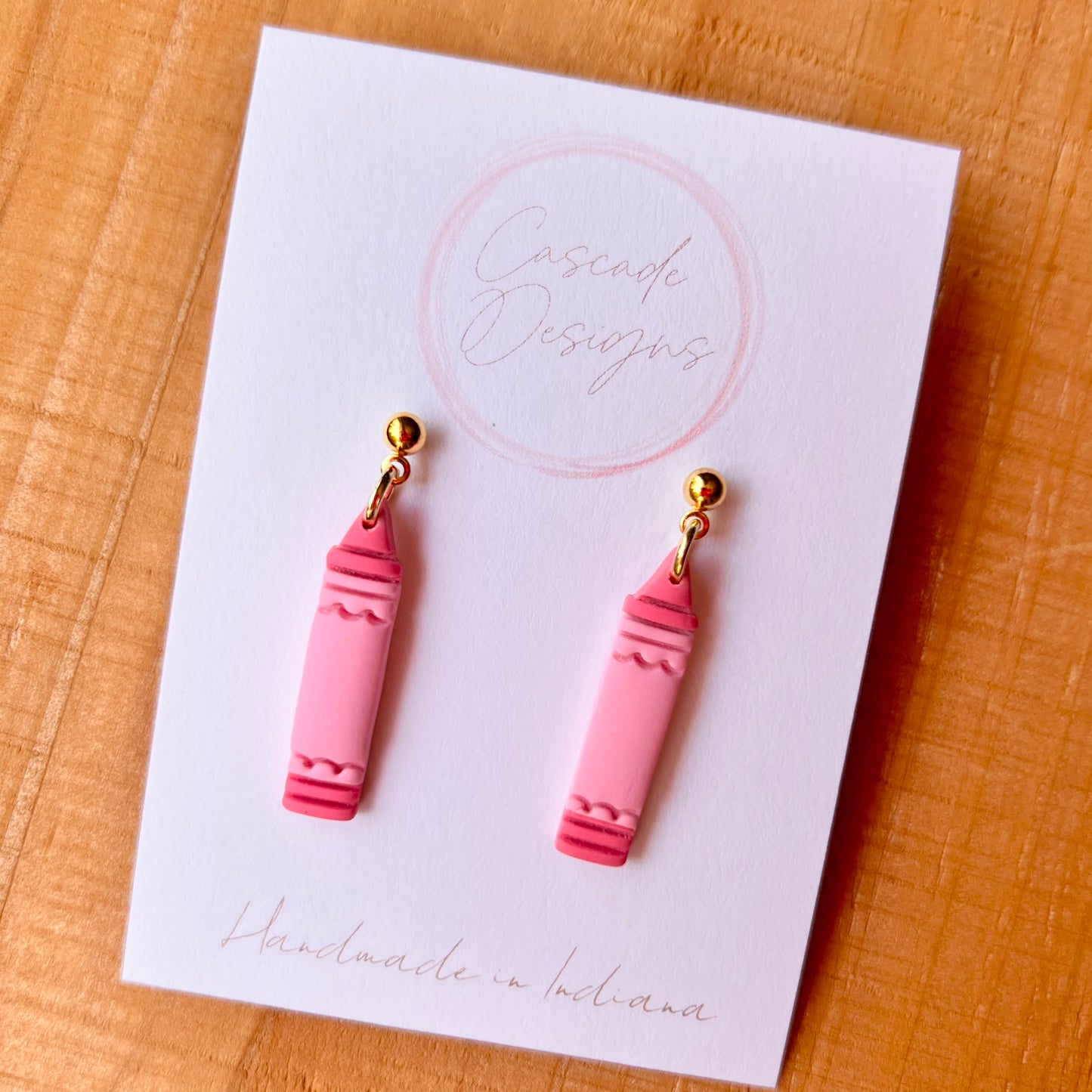 The Scribble | Pencil Clay Earrings