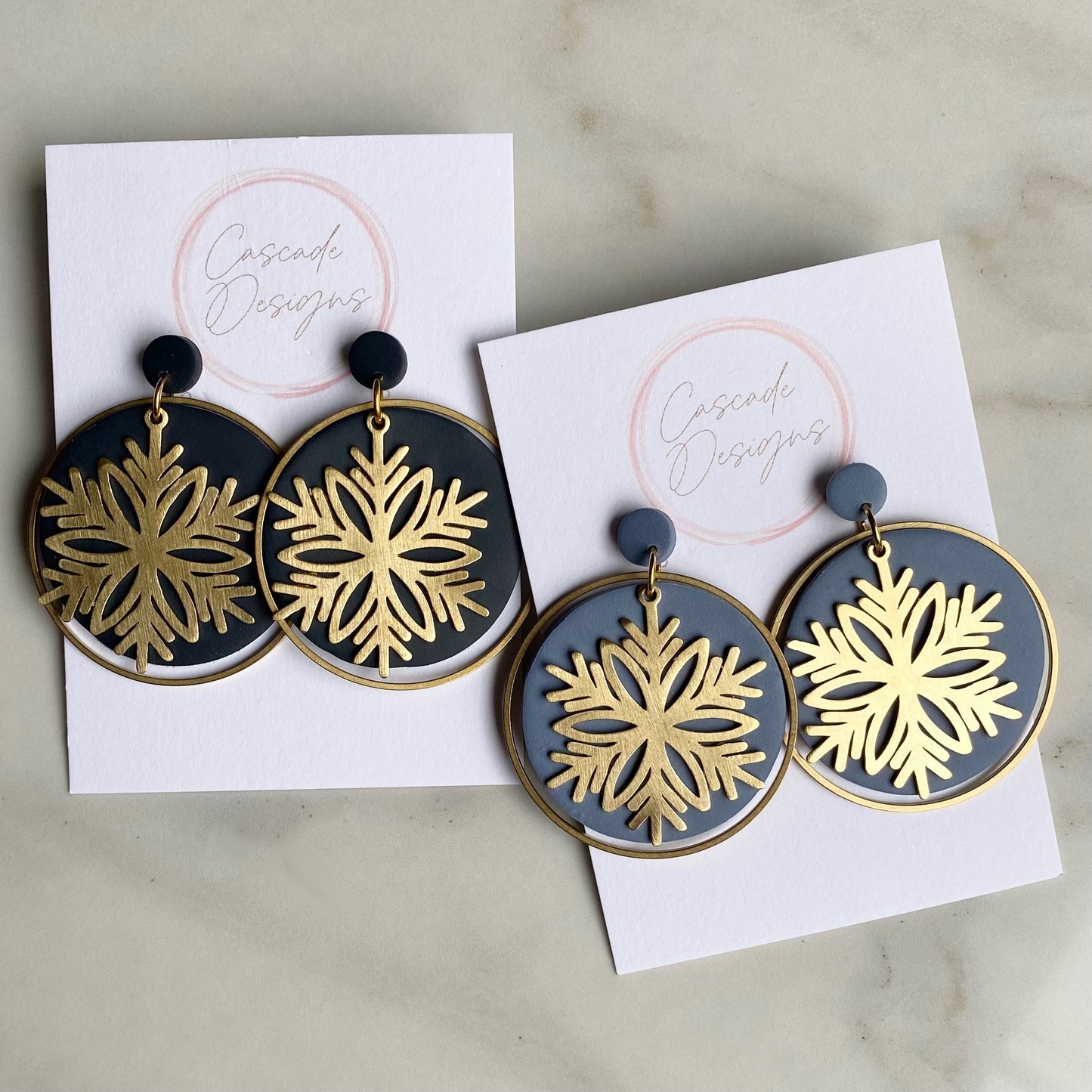 The Merri | Festive Holiday Hoop Clay Earrings