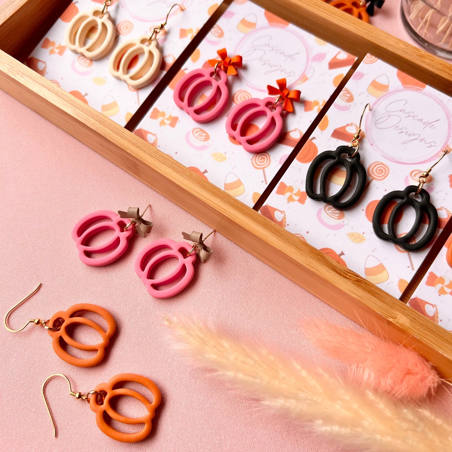 The Hollow | Pumpkin Clay Earrings