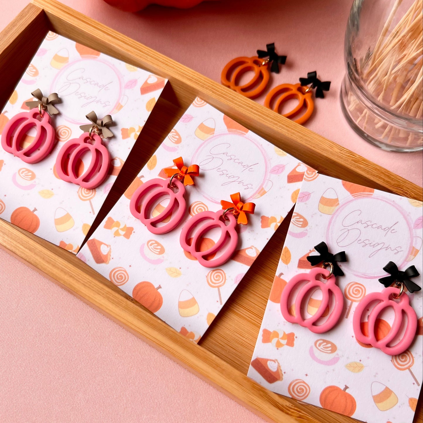The Hollow | Pumpkin Clay Earrings