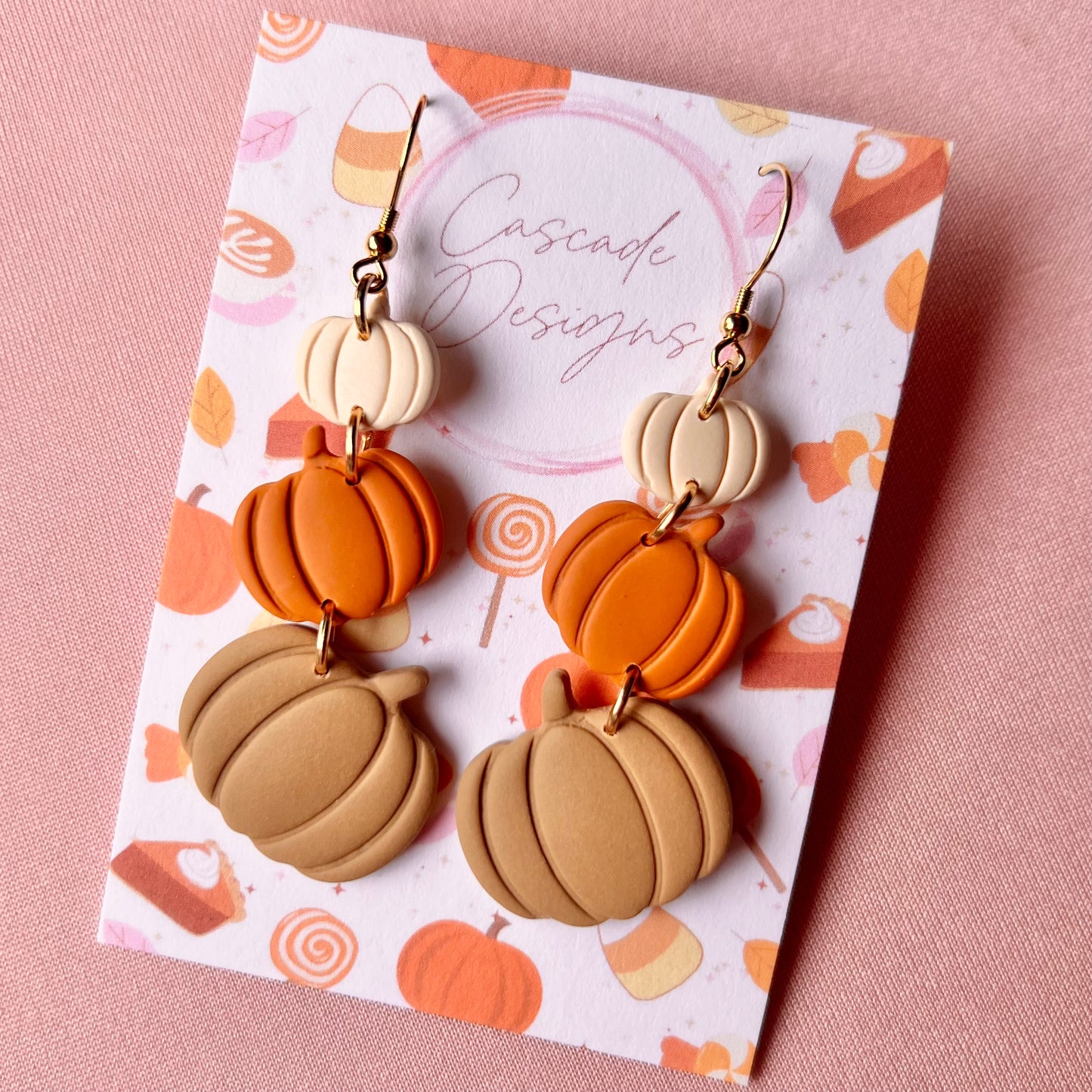 The Jacki | Pumpkin Clay Earrings