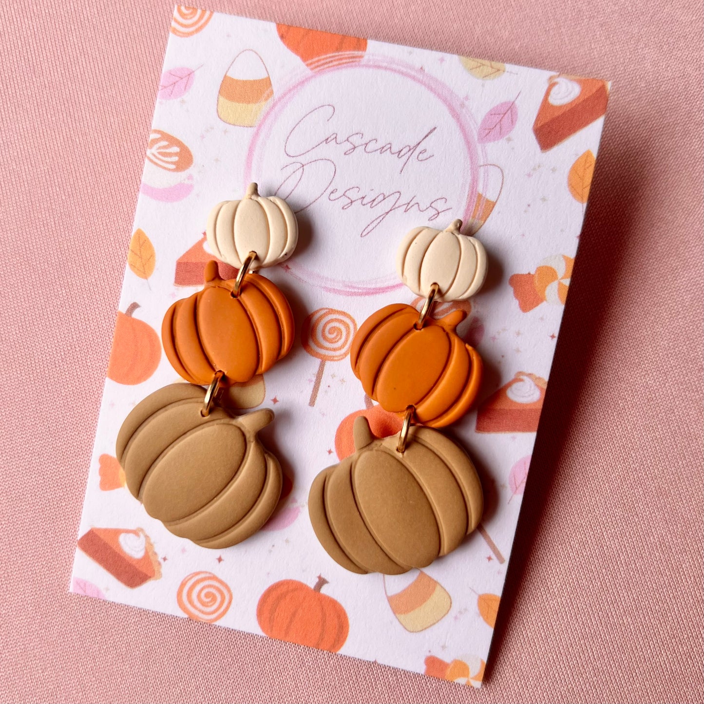 The Jacki | Pumpkin Clay Earrings
