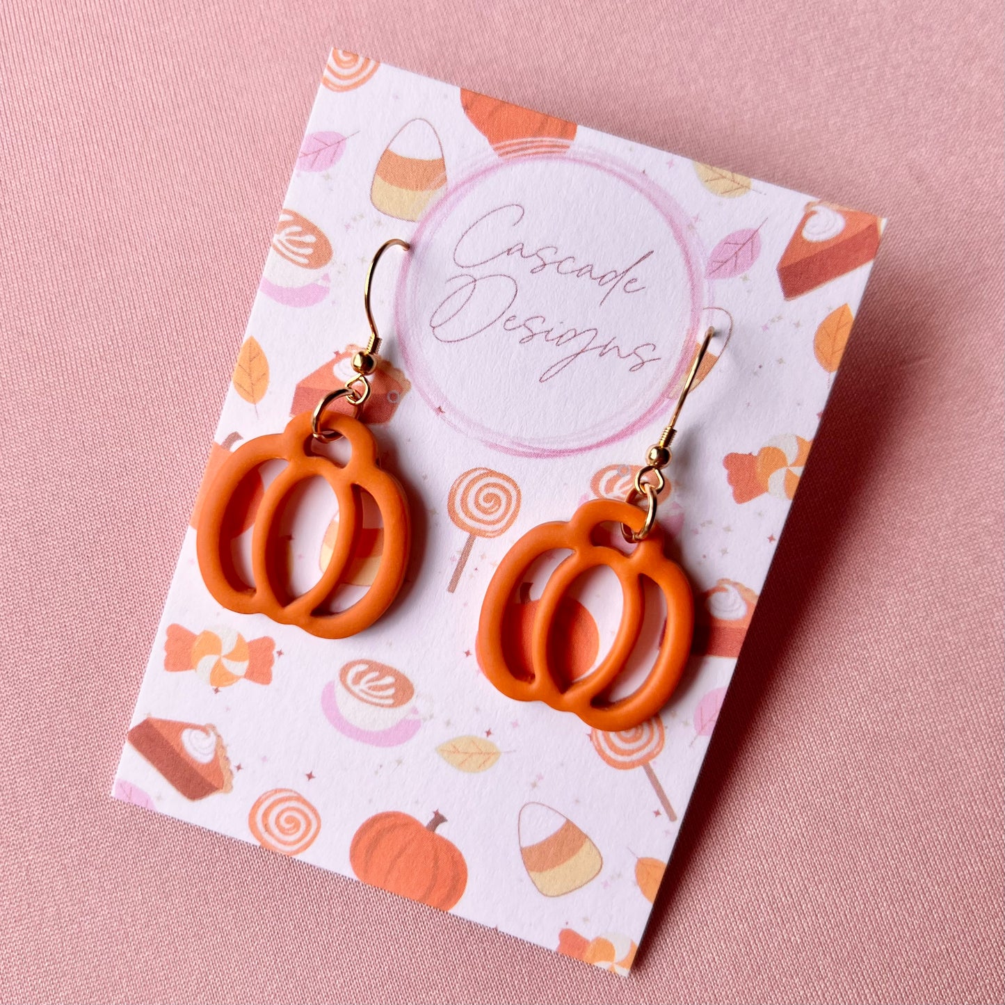 The Hollow | Pumpkin Clay Earrings