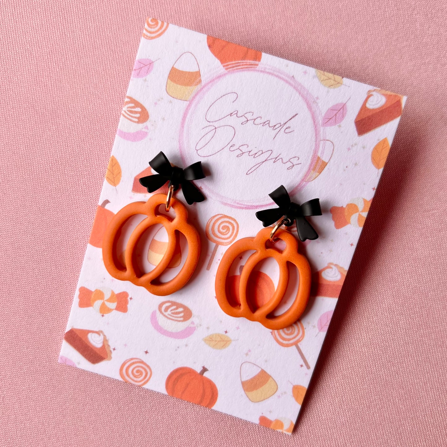 The Hollow | Pumpkin Clay Earrings