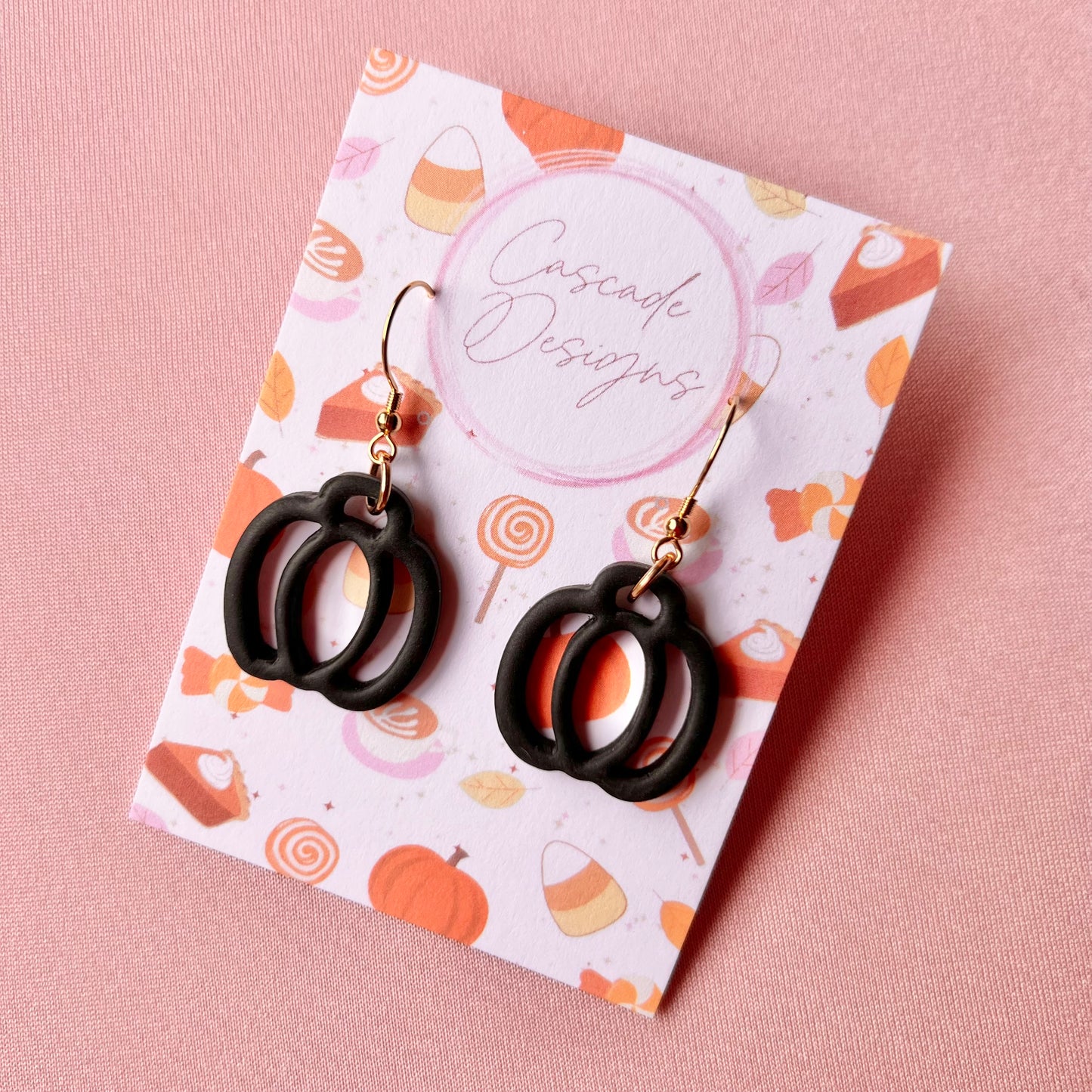 The Hollow | Pumpkin Clay Earrings