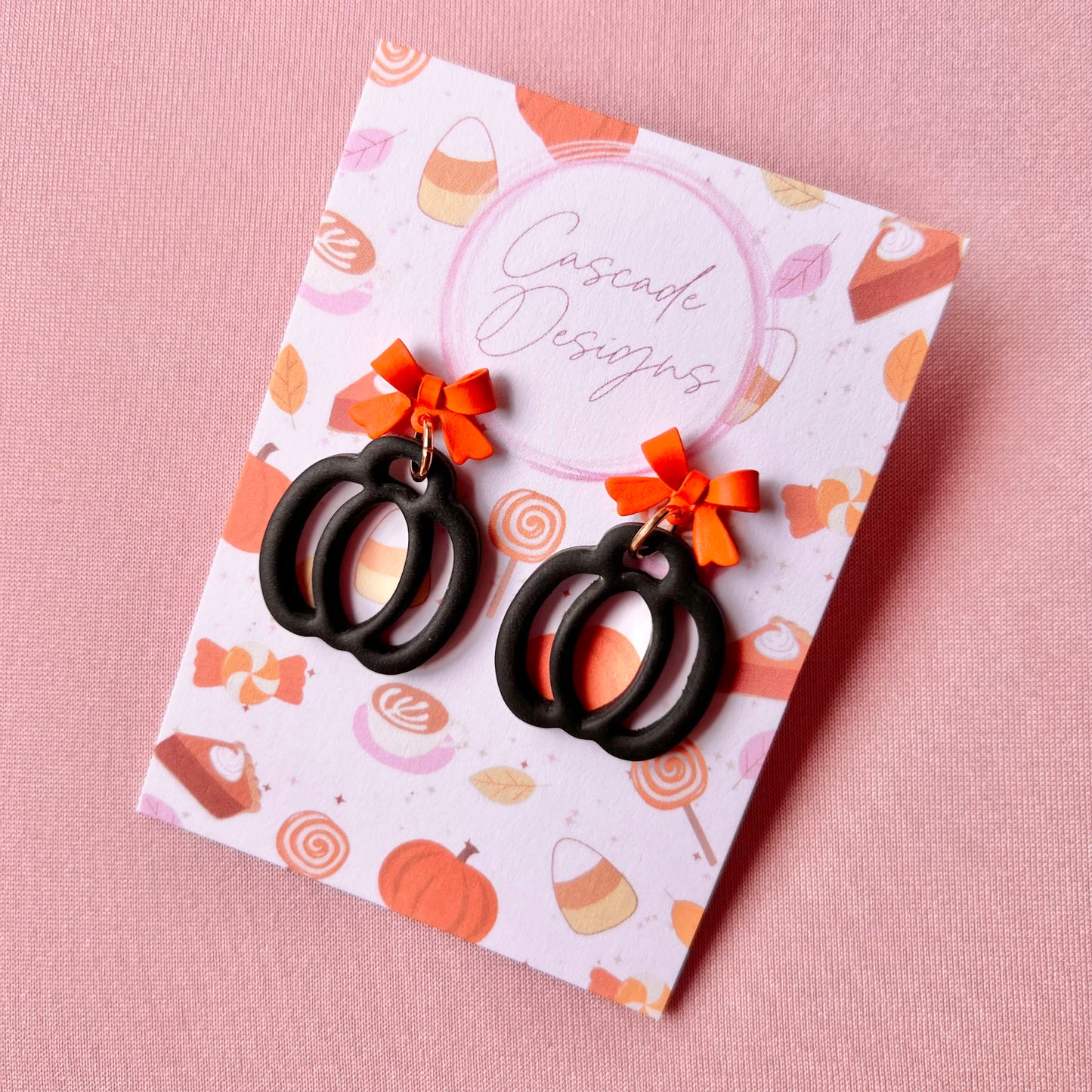 The Hollow | Pumpkin Clay Earrings