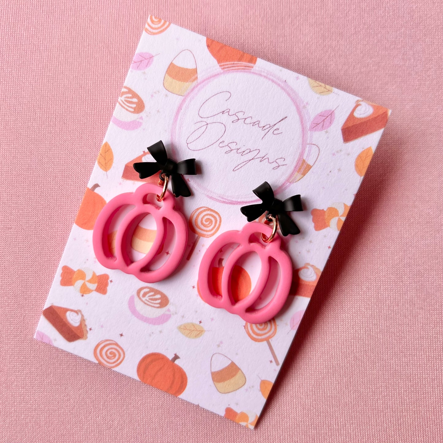 The Hollow | Pumpkin Clay Earrings