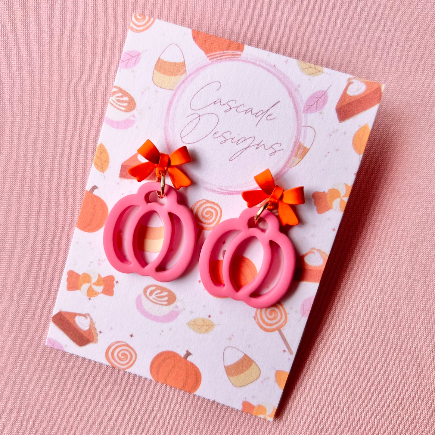 The Hollow | Pumpkin Clay Earrings