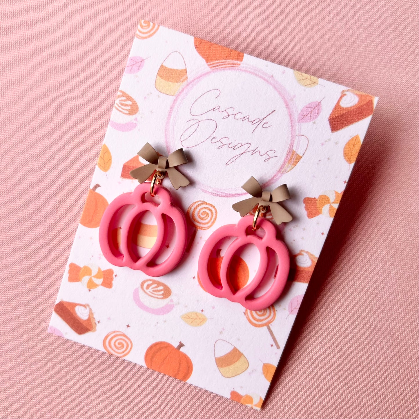 The Hollow | Pumpkin Clay Earrings