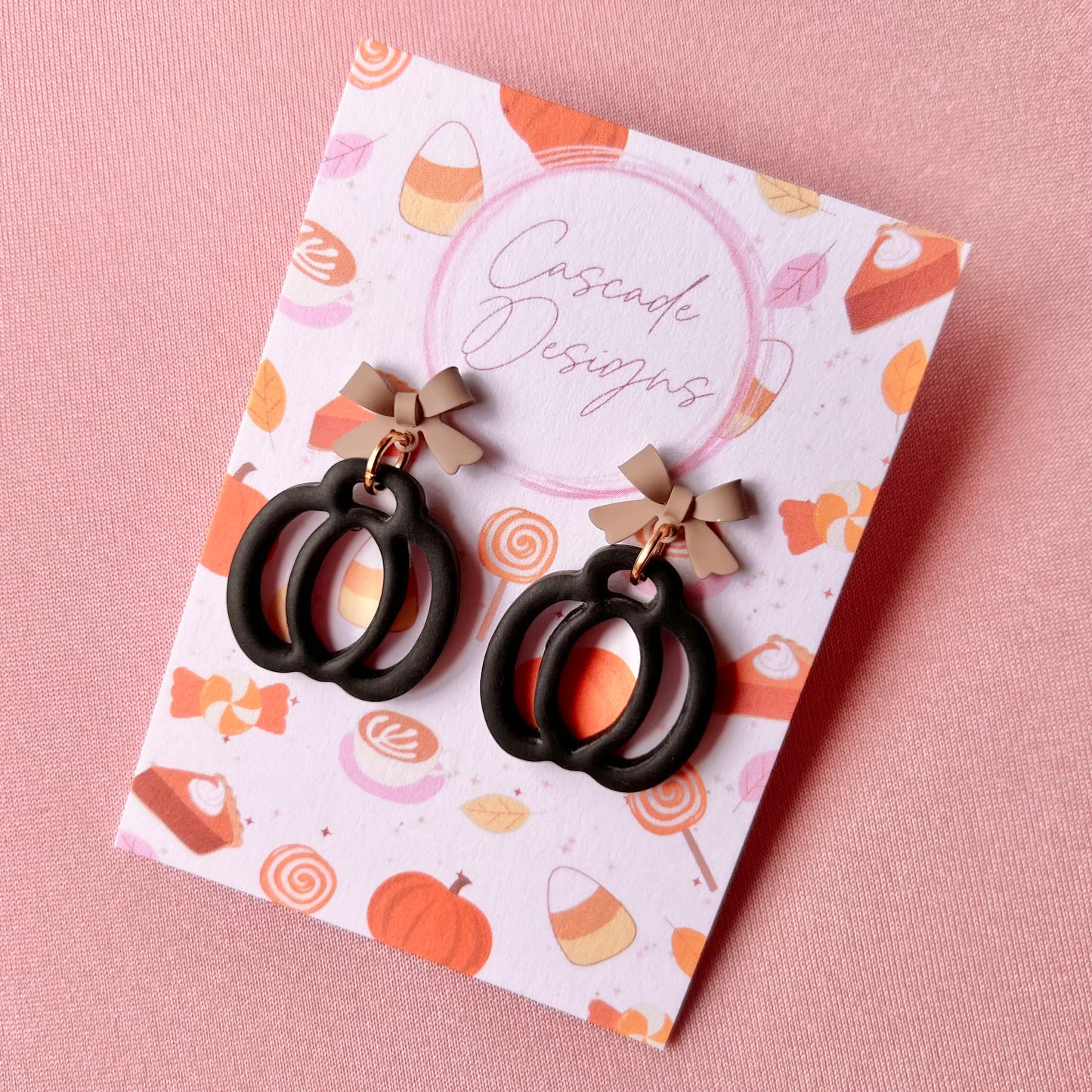 The Hollow | Pumpkin Clay Earrings