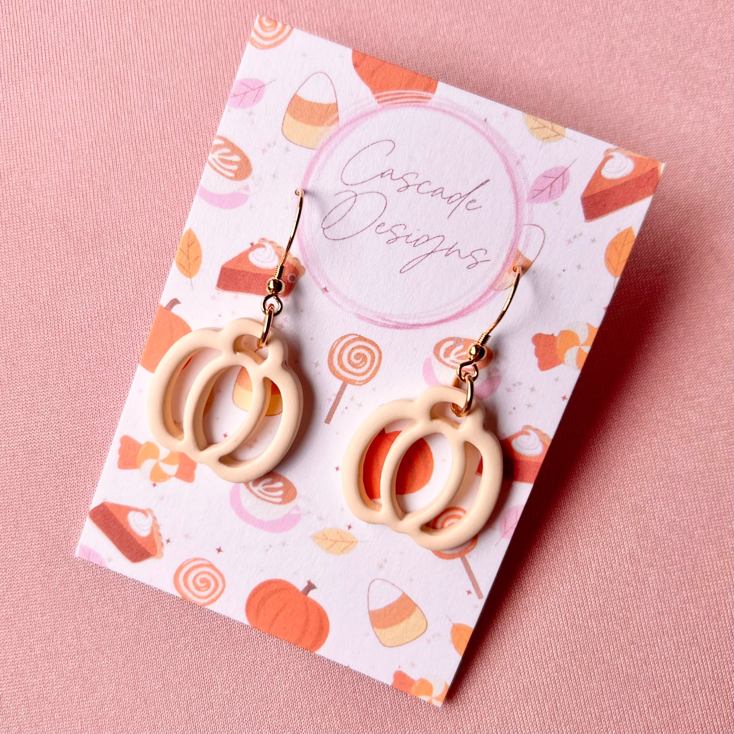 The Hollow | Pumpkin Clay Earrings