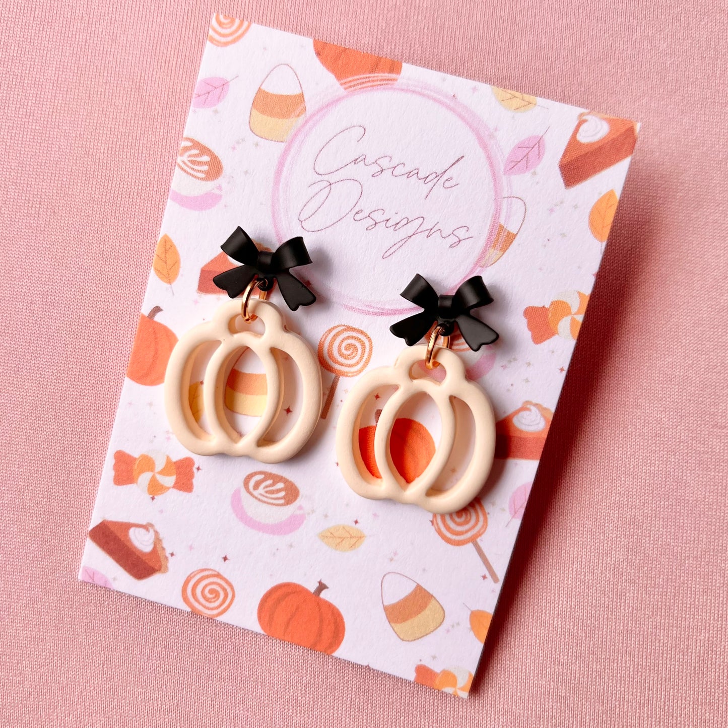 The Hollow | Pumpkin Clay Earrings