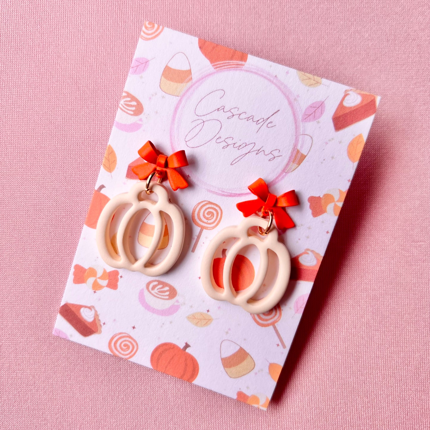 The Hollow | Pumpkin Clay Earrings