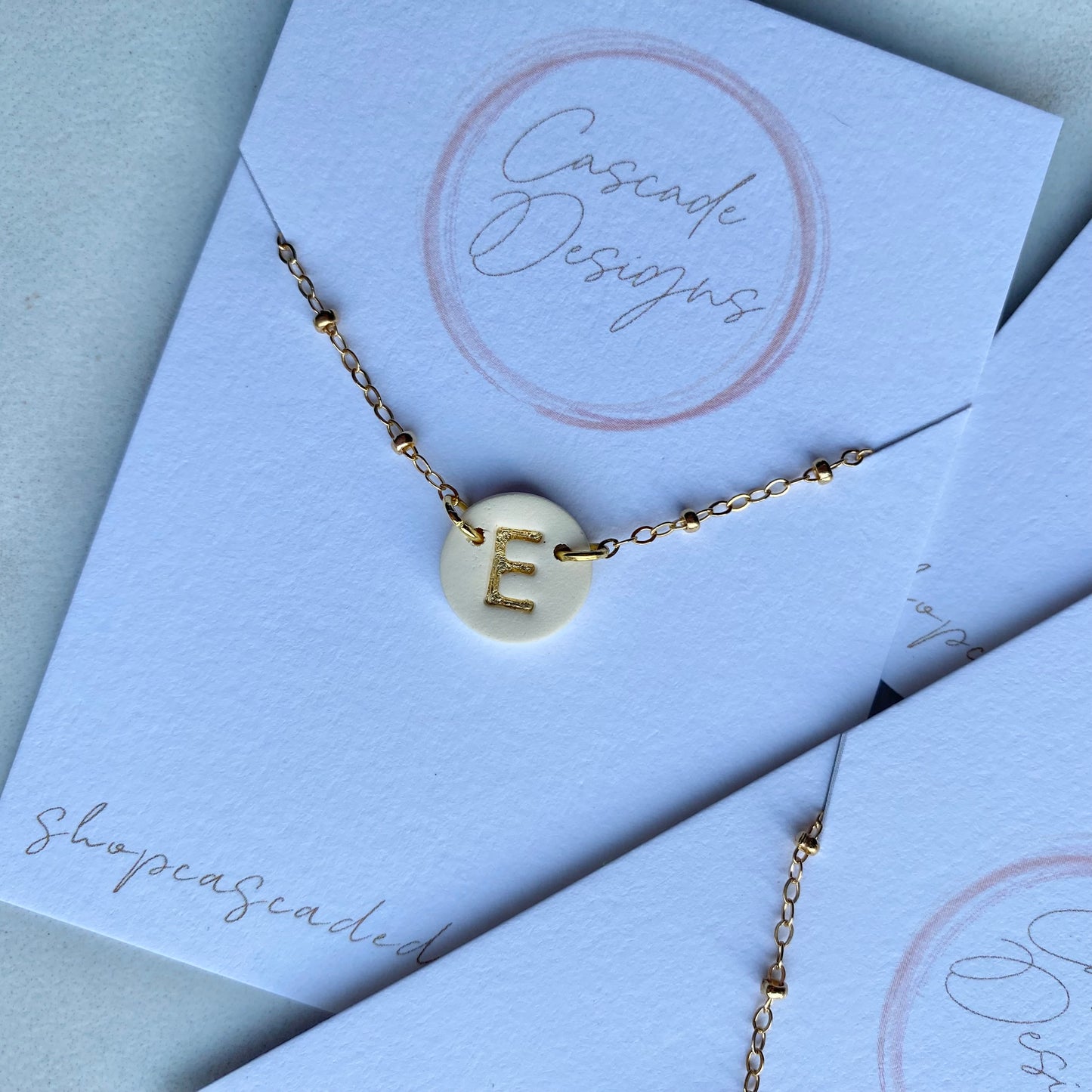 The Letti | Initial Clay Necklace