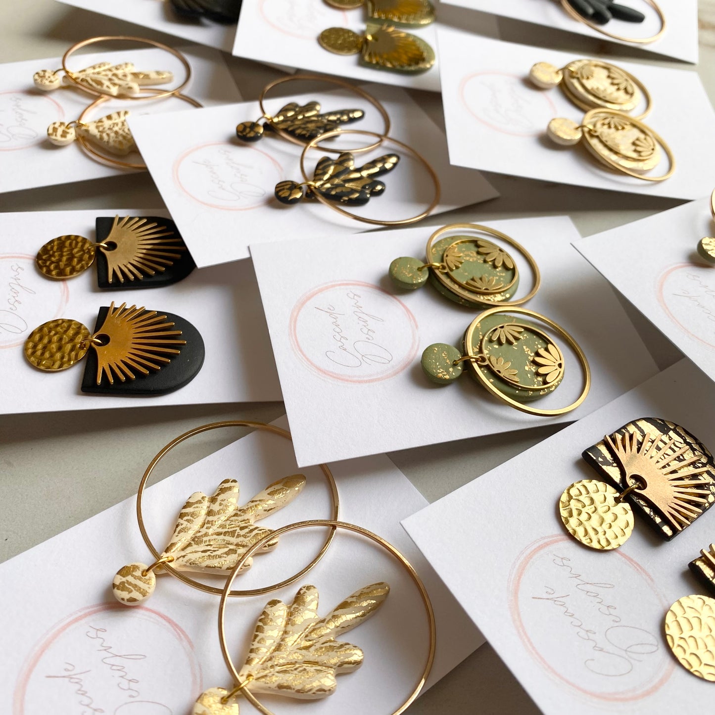 The Luster Rhea | Hoop Clay Earrings