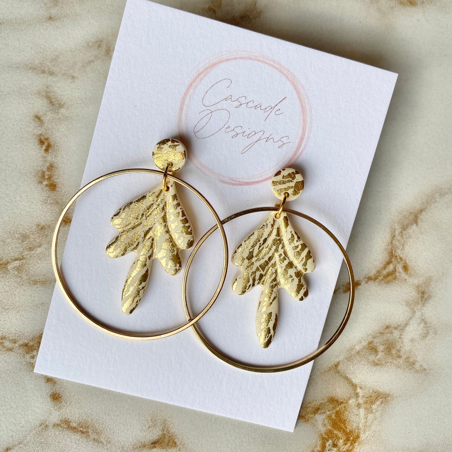 The Luster Rhea | Hoop Clay Earrings