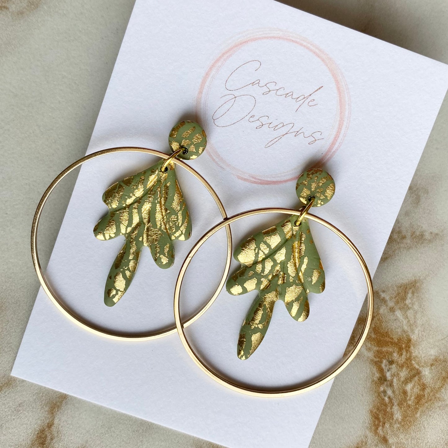 The Luster Rhea | Hoop Clay Earrings