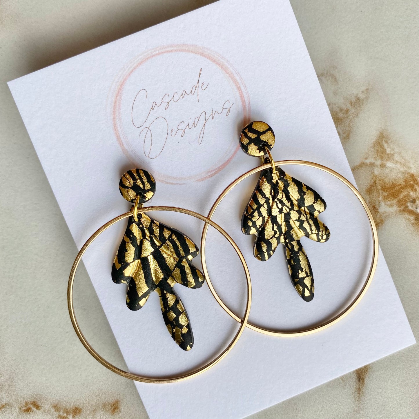 The Luster Rhea | Hoop Clay Earrings
