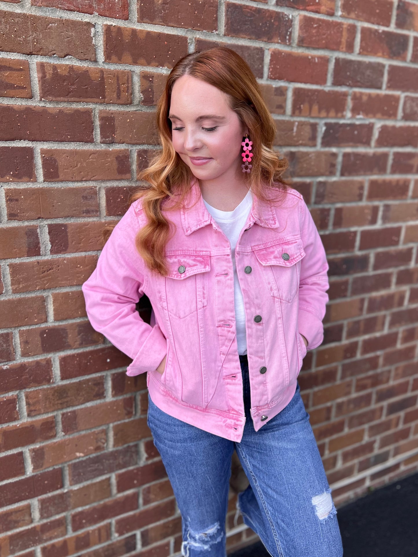 Pink Denim Jacket