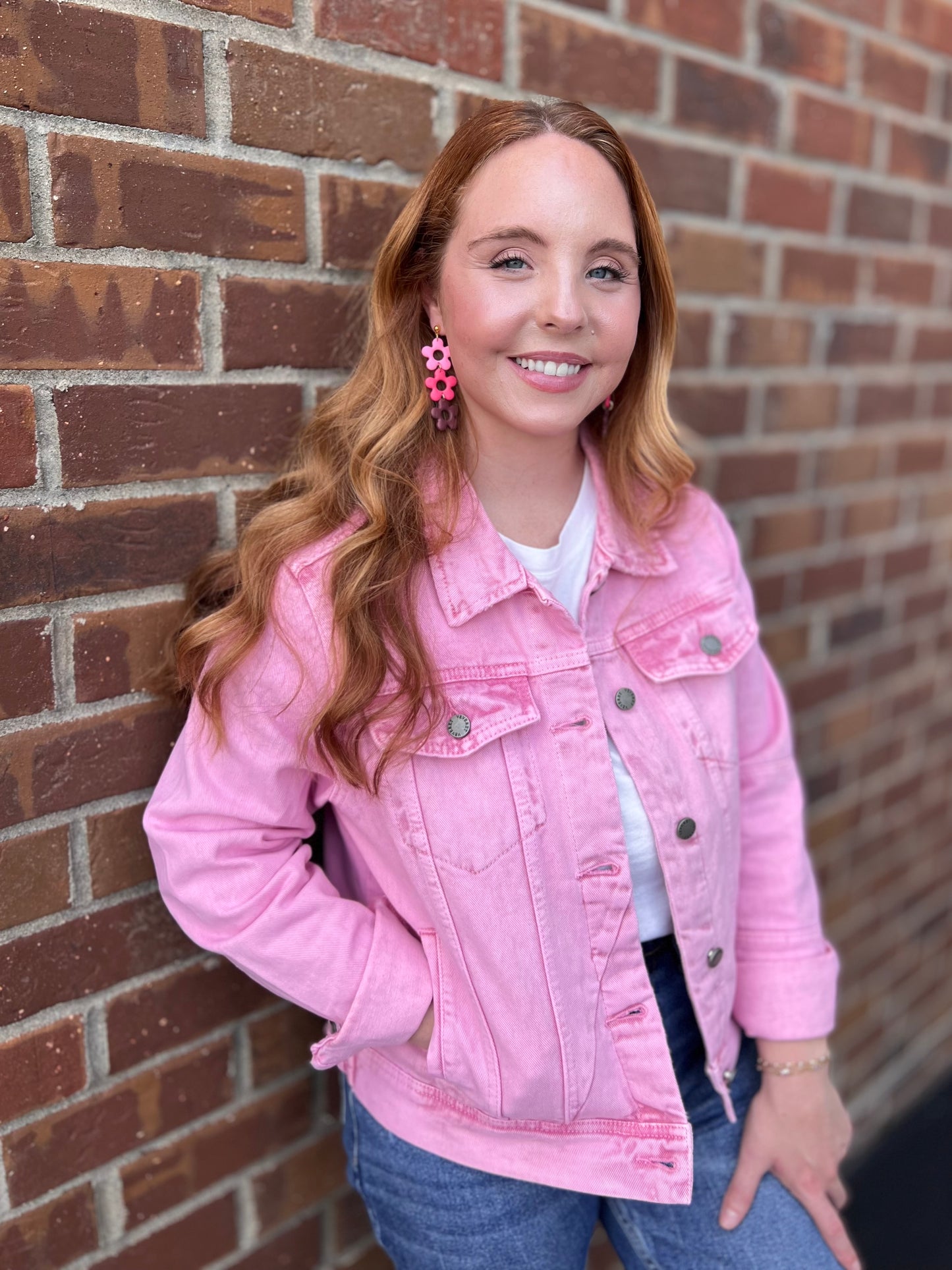 Pink Denim Jacket