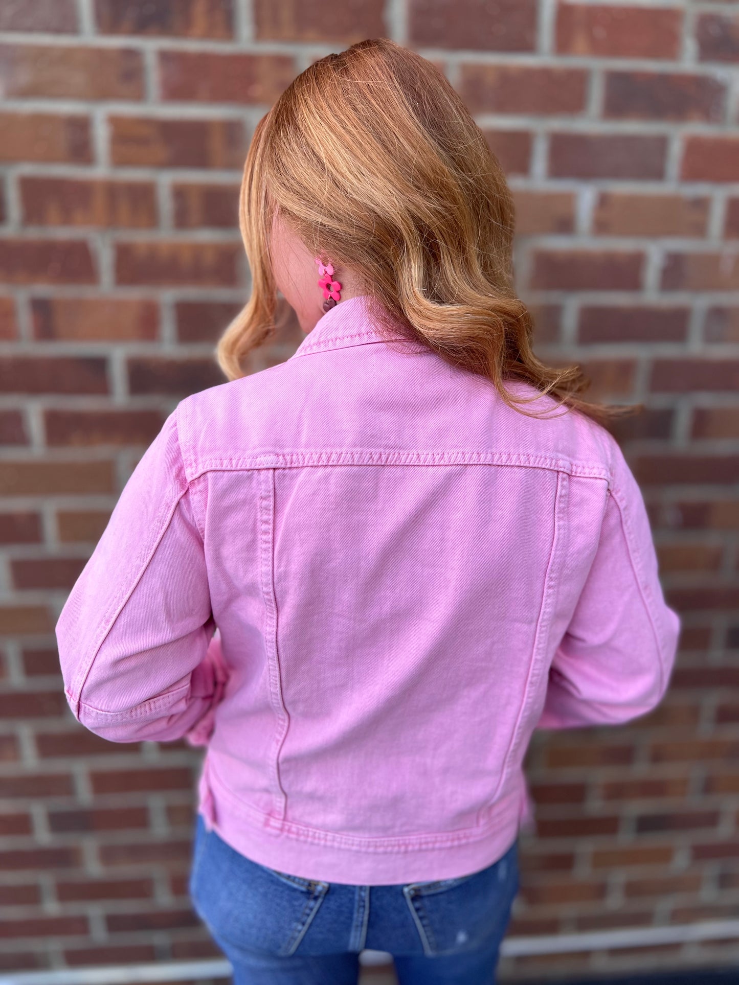 Pink Denim Jacket