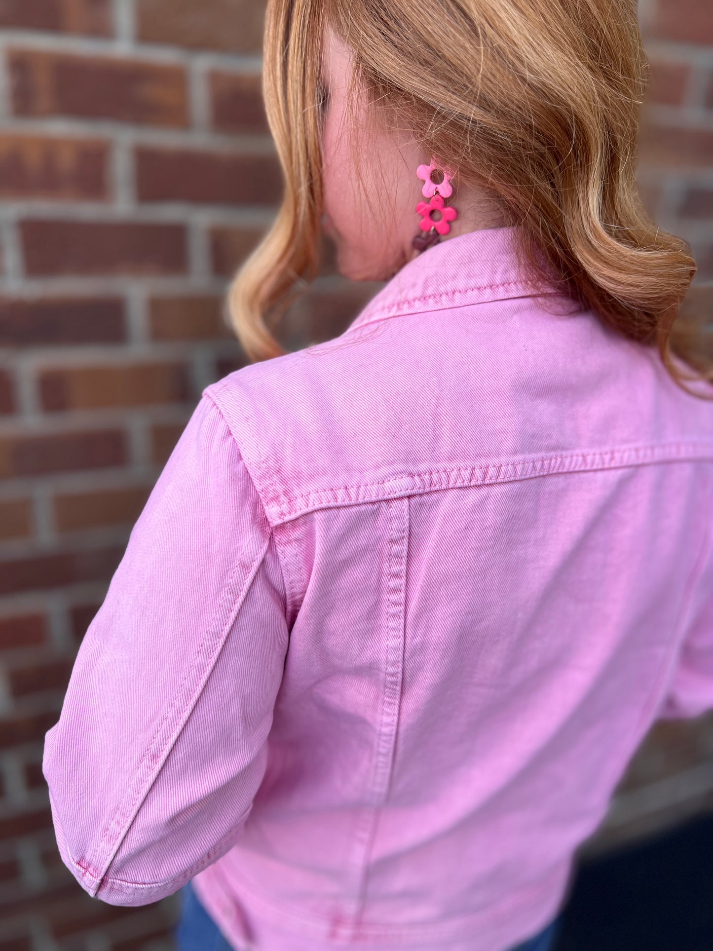Pink Denim Jacket