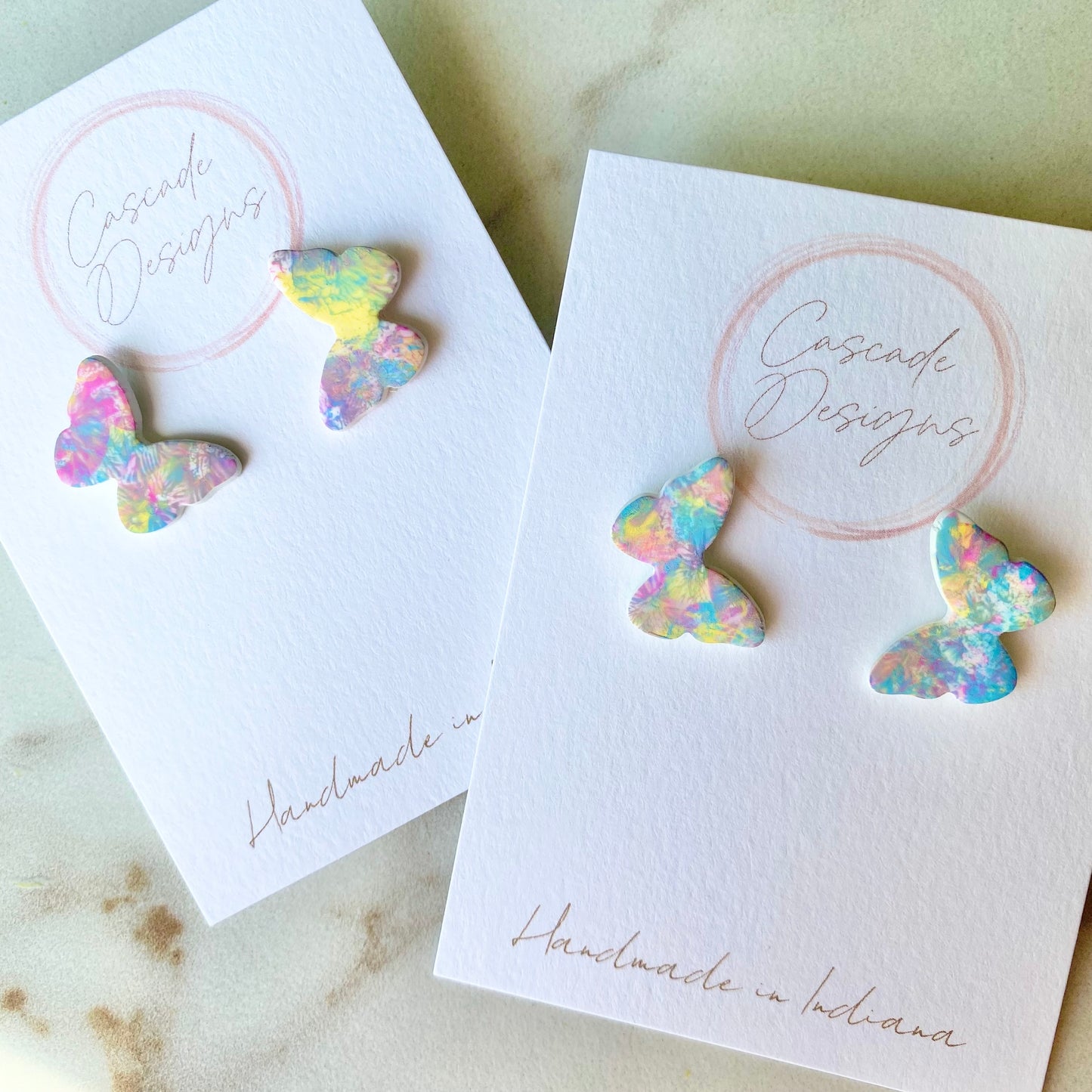 The Pastel Mona | Butterfly Clay Earrings