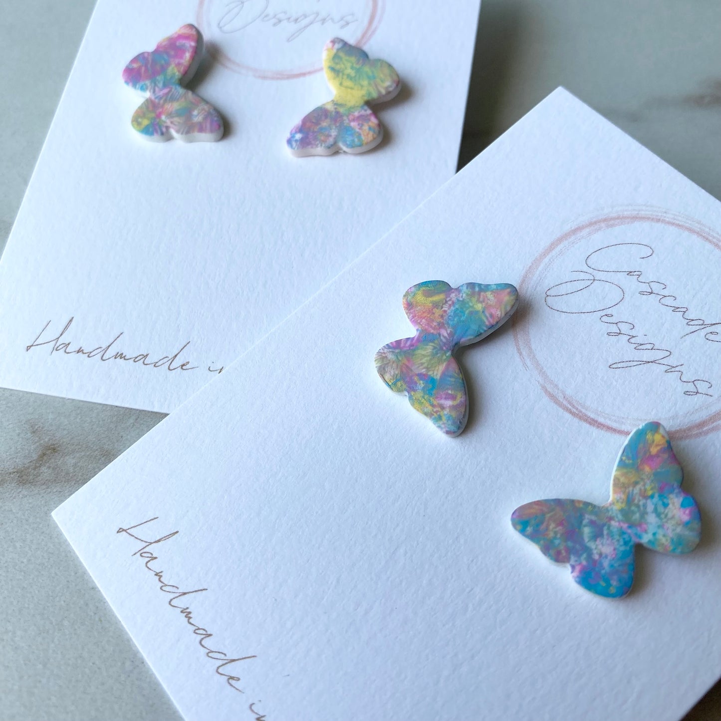 The Pastel Mona | Butterfly Clay Earrings