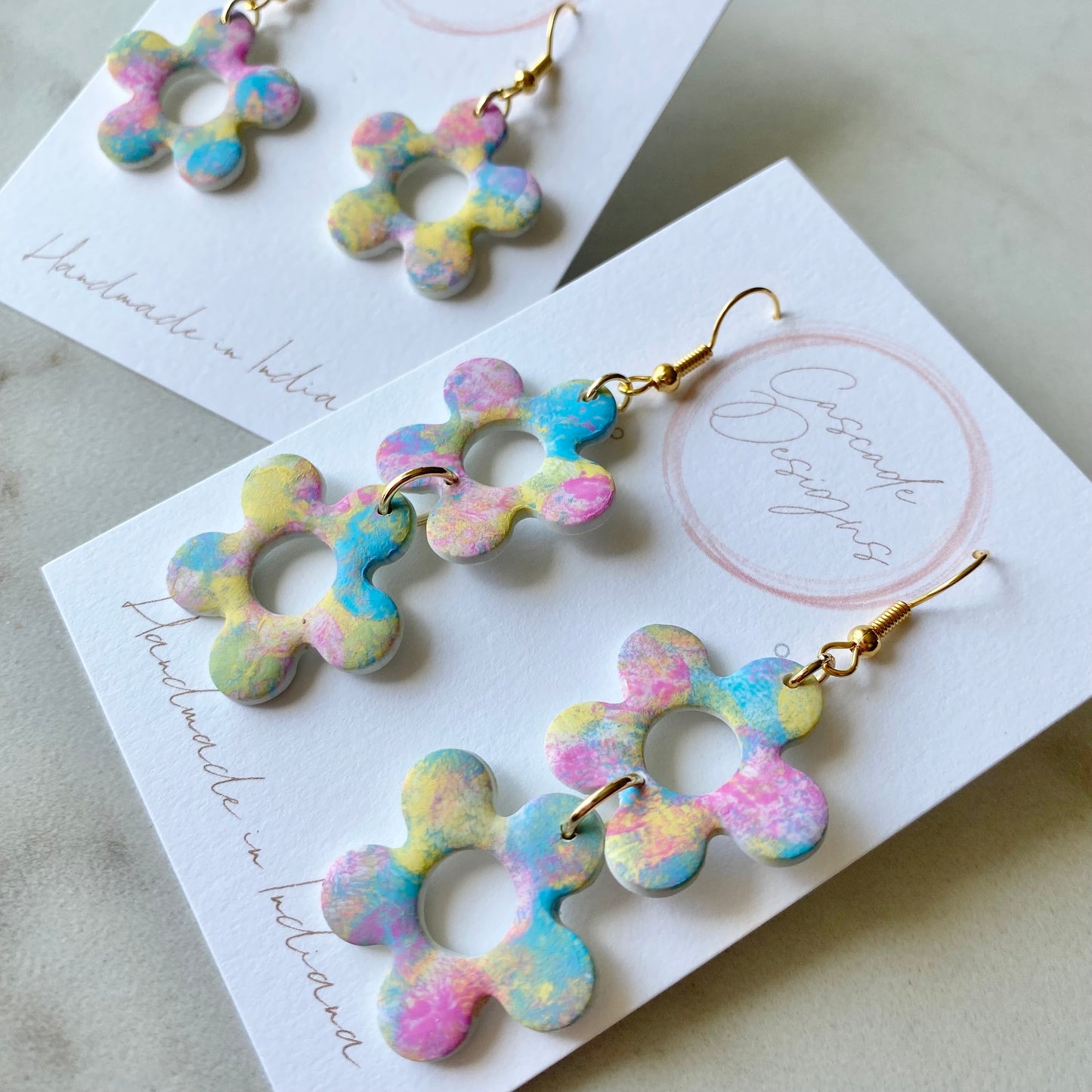 The Izzy Pastel | Flower Clay Earrings