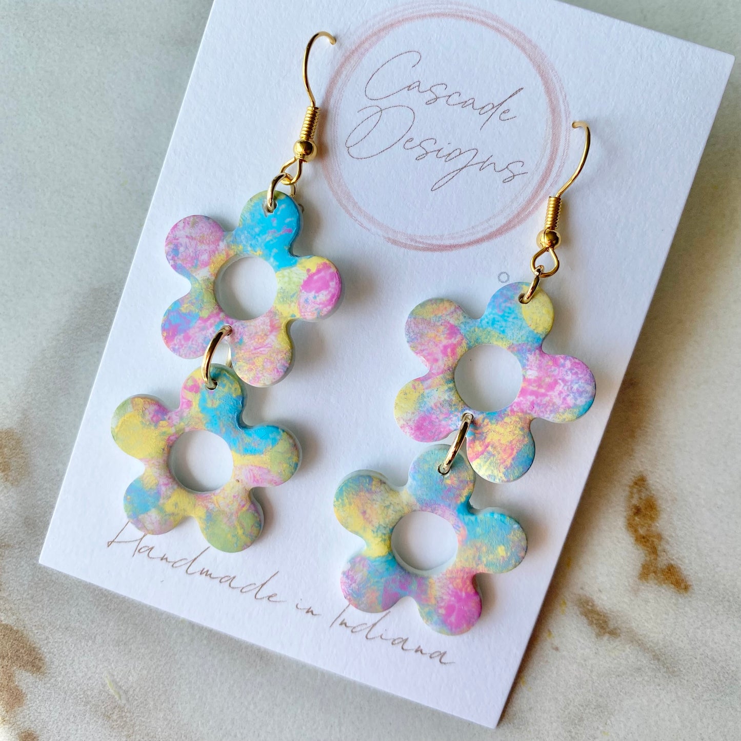 The Izzy Pastel | Flower Clay Earrings