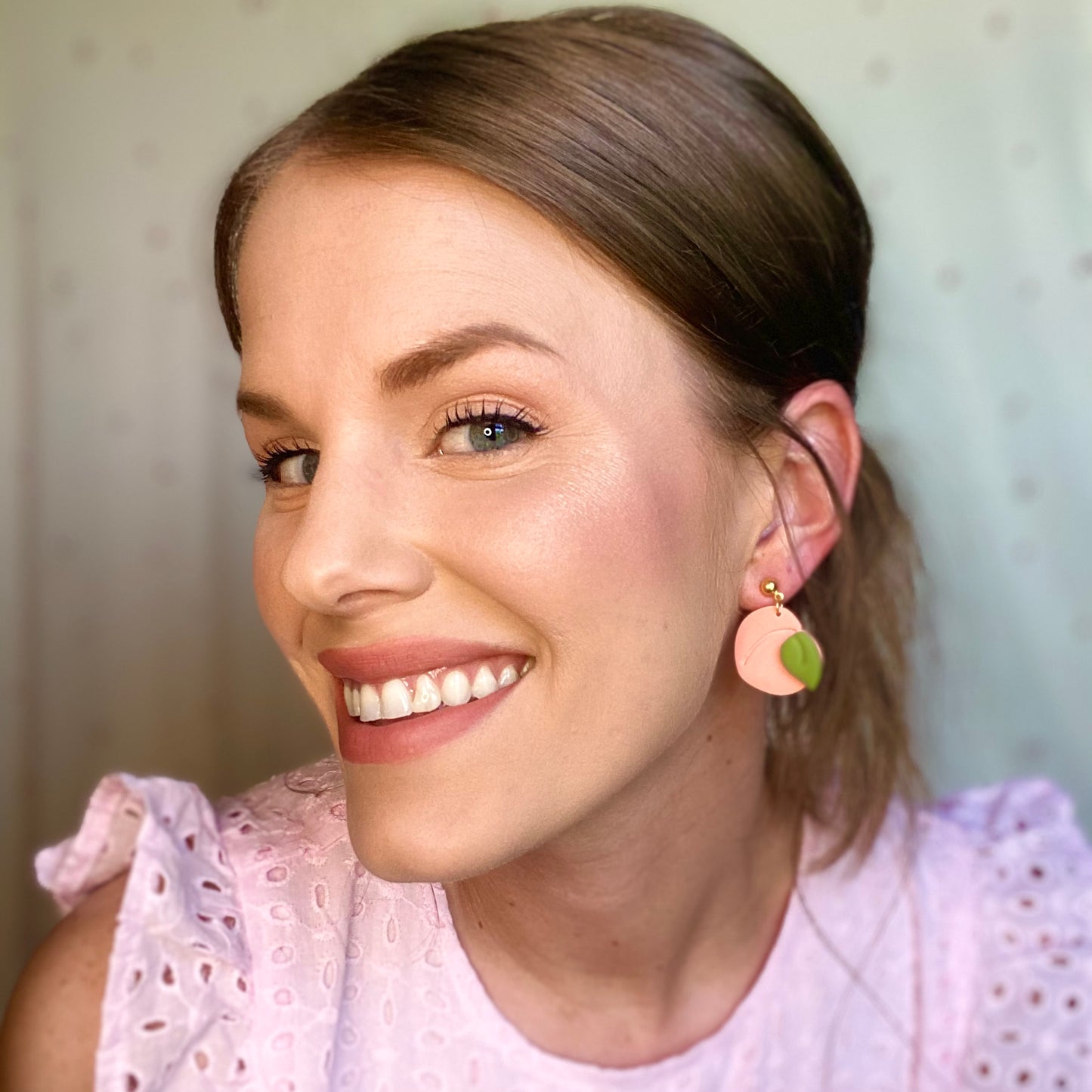 The Georgia | Peach Clay Earrings