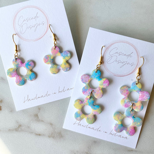 The Izzy Pastel | Flower Clay Earrings
