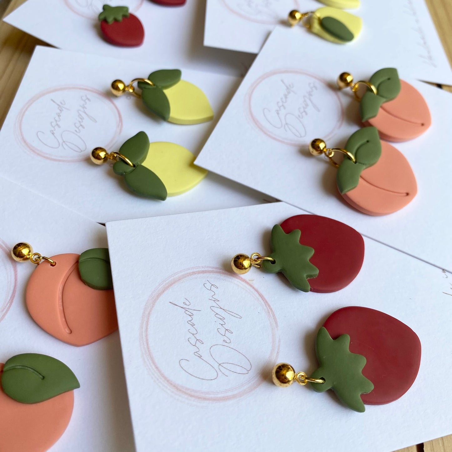 The Lemi | Lemon Clay Earrings